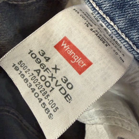 Wrangler Denim Jeans 34x30 - Picture 2 of 9